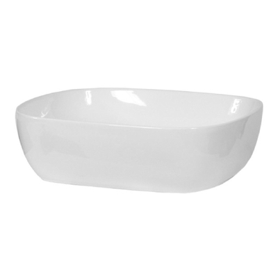 San Vasto Vasque à poser - 50x40x15cm - sans trop-plein - rectangulaire - céramique - blanc brillant