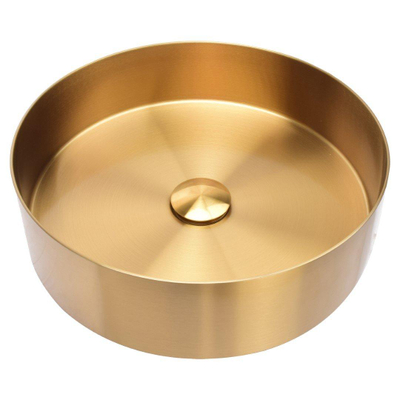 Differnz waskom 40x40x11cm RVS goud SHOWROOMMODEL