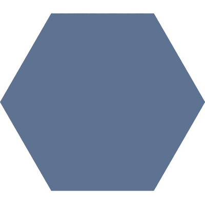 Cifre Ceramica Hexagon Timeless Carrelage mural en sol hexagonal Marine mat 15x17cm Vintage bleu mat