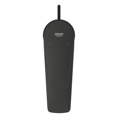 GROHE Start Edge 2020 wastafelkraan - s-size - met waste - mat zwart