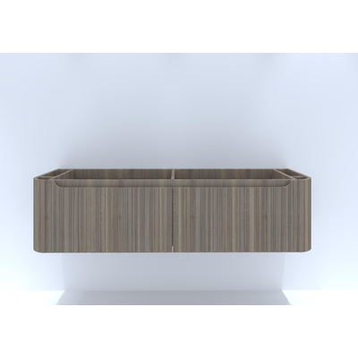 H&R badmeubelen Juice Wastafelonderkast - 160x45x40cm - afgeronde hoeken - 3D-front - 2 lades - geïntegreerde greep - charleston