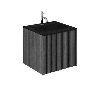 Crosswater Limit Wastafelonderkast - 50x45x46.5cm - Steelwood/Anthracite SHOWROOMMODEL