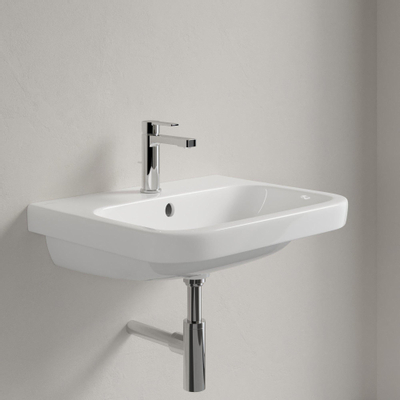Villeroy & Boch Architectura wastafel onderzijde - geslepen - 60x47cm - met kraangat - met overloop - White Alpine (glans wit)