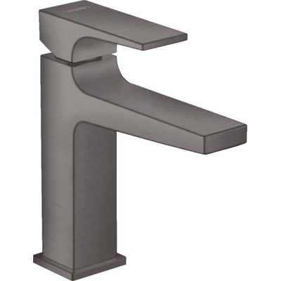 Hansgrohe Metropol 110 Mitigeur lavabo - 18.4 cm de haut - vidage push open - déport 13.5 cm - chrome noir brossé (anthracite)