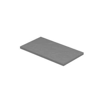 INK Topdeck XS Wastafelblad - 40x22x1.2cm - tbv onderkast - Keramiek - Armani Grey mat