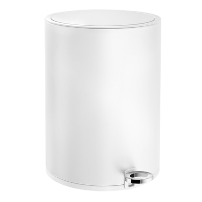 Smedbo Living Poubelle à pédale 6ltr soft close Mat Blanc