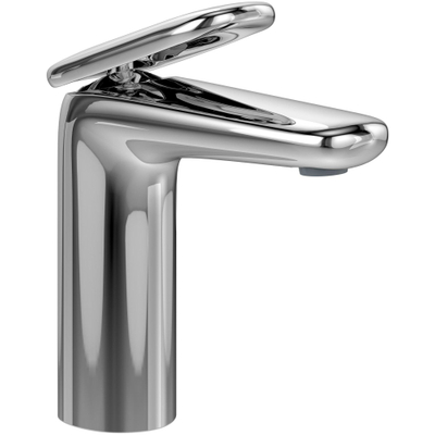 Villeroy & Boch Antao 1 greeps wastafelkraan - 140mm - met push open afvoergarnituur - hoogglans chroom