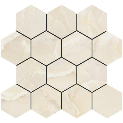 Terravito Sorella carreau mural et de sol - 29x27cm - 9mm - rectifié - brillant crème