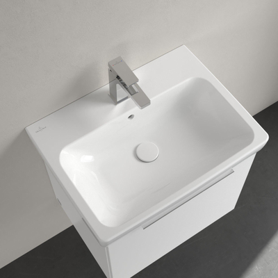Villeroy & Boch Architectura Wastafel - 44.5x60cm - met kraangat - geslepen onderkant - White Alpine (glans wit)