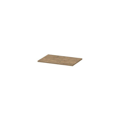 INK Topdeck Wastafelblad - 60x40x2cm - tbv onderkast - MFC - Naturel eiken