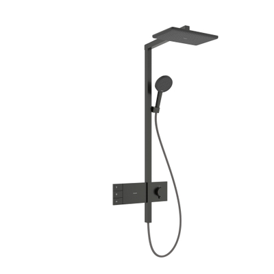 Hansgrohe Raindance alive showerpipe - 210/340 2 jet thermostaat - Brushed Black Chrome (anthracite)