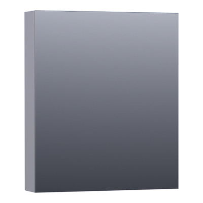 Saniclass Plain Spiegelkast - 60x70x15cm - 1 linksdraaiende spiegeldeur - MDF - mat grijs