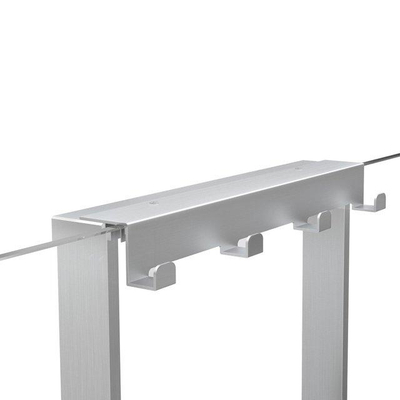 FugaFlow Eccelente Acces étagère avec 4 crochets - pour paroi de douche - 50x50x6.5cm - inox brossé