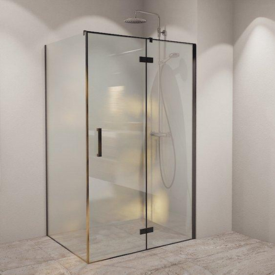 Aqua Vista Front Porte Battante - 120x200 cm - 118-120 cm - noir