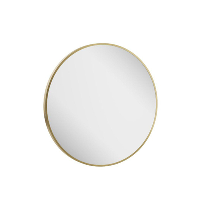 Crosswater Infinity miroir – Ø 70 cm – sans éclairage – Laiton brossé (or)