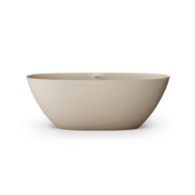 Zeza Element Baignoire îlot- 175x76x60cm - solid surface - beige