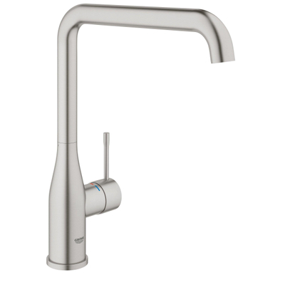 GROHE essence new Mitigeur de cuisine - haut - bec en L - SuperSteel brossé
