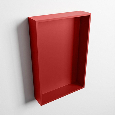Mondiaz Easy nis 29.5x44.5x8cm voor Inbouw/opbouw 1 open vak Solid surface Fire/Fire