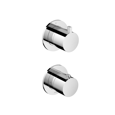 Hotbath Ace Élément de finition - pour mitigeur thermostatique encastré - 2 voies - inverseur - Chromé