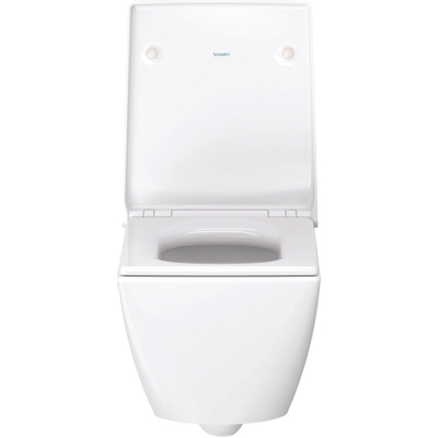 Duravit Viu WC suspendu sans rebord compact à chasse profonde 37x48cm avec fixation dissimulée blanc