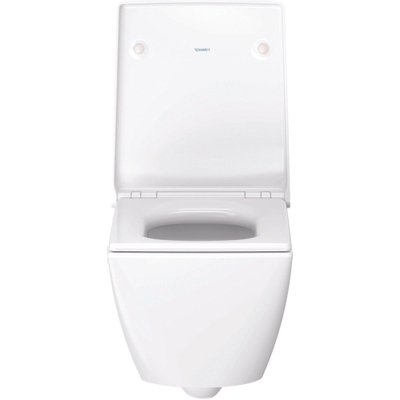 Duravit Viu WC-zitting 43.3x37.1x4.38cm compact met softclose met quickrelease Kunststof wit Glanzend