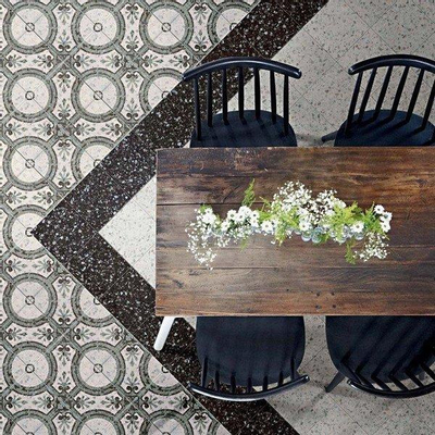 SAMPLE JOS. Venetie Carreau de sol et de mur 20x20cm 10mm R10 porcellanato Nero