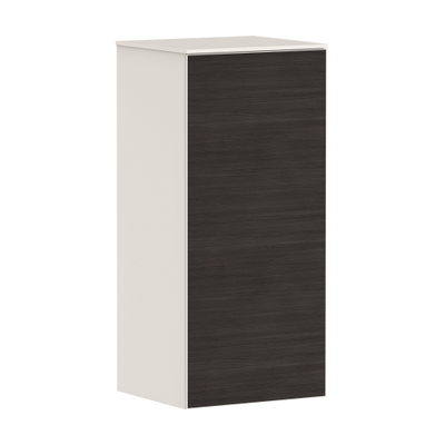 Hansgrohe Xevolos E Armoire mi-haute - 89x40x36cm - 1 porte - façade dark oak - push to open - charnière à droite - sand matt beige