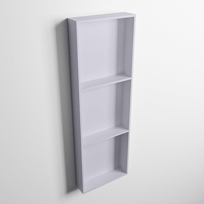 Mondiaz Easy nis 29.5x89.5x8cm voor Inbouw/opbouw 3 open vakken Solid surface Cale/Cale
