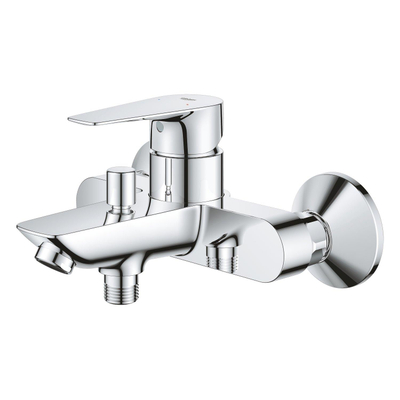 Grohe BauEdge Badkraan - met koppelingen - chroom