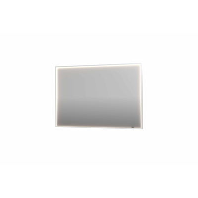 INK SP19 miroir - 120x4x80cm rectangulaire en cadre acier incl dir LED - chauffage - changement de couleur - dimmable et interrupteur - blanc mat