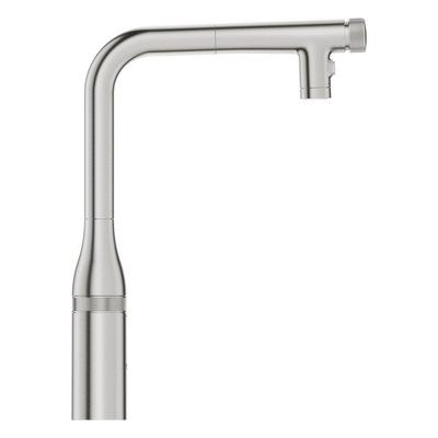 GroheEssence SmartControlkeukenmengkraan l-uitloop uittrekbare dualspray supersteel