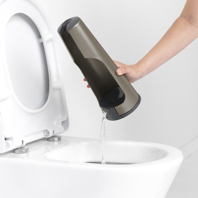 Brabantia ReNew Brosse de toilette - sur pied - support - platinum