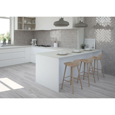 ÉCHANTILLON Cifre Cerámica Carreau mural Alchimia Pearl Vintage Brillant Gris clair