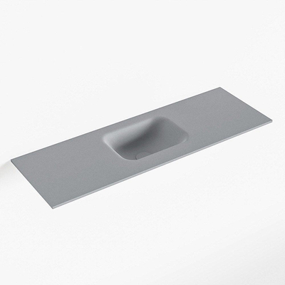 Mondiaz LEX Fontein - 90x30x0.9cm - wasbak midden - zonder kraangaten - voor toiletmeubel - Solid surface - Plata