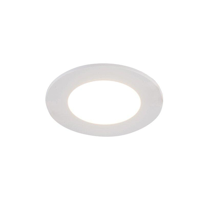 QAZQA Blanca Spot encastré - set de 4 - 9x9cm - LED incluse - 3 niveaux de gradation - IP44 - blanc mat