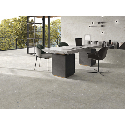 Stn ceramica glamstone carreau de sol et de mur 59.5x120cm 10mm rectifié gris