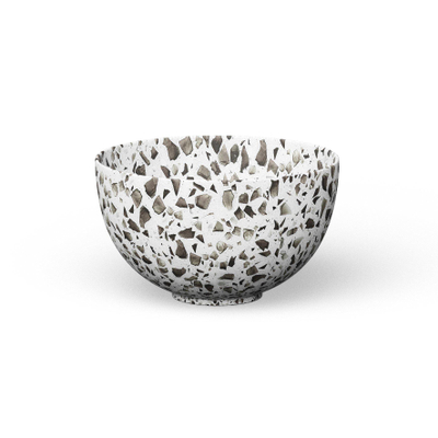 Looox Ceramic terrazzo Vasque Ceramic small Vasque / lave-mains 23cm terrazzo noir