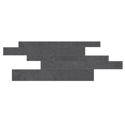 Terravito Solido wand- en vloertegel - 29.5x59.5cm - 8mm - gerectificeerd - Natuursteen look - Zwart