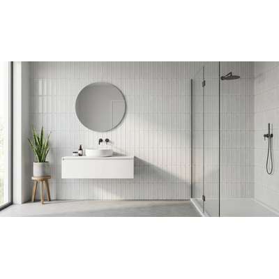 Prissmacer Cerámica Beton Cire Bercy Wandtegel - 60x120cm - gerectificeerd - mat Wit