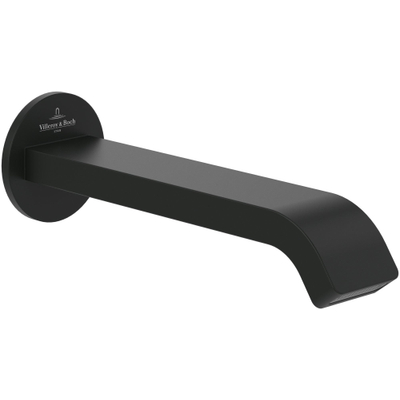 Villeroy & Boch Dawn badtoevoer - 201mm - voor wandmontage - chroom (mat zwart)