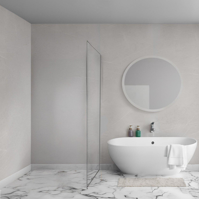 Aqua Vista Lokla paroi latérale - 60x200cm - incl. kit de montage - pour cabine de douche - chrome