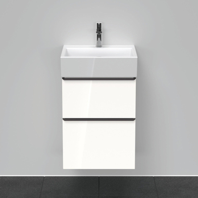 Duravit D-neo Meuble sous vasque 48.4x44.2x62.5cm 2 tiroirs Blanc haute brillance