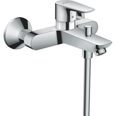 Hansgrohe Talis E badkraan met omstel met koppelingen brushed black chroom TWEEDEKANS