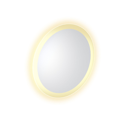 Clou Look at Me spiegel – Ø40 cm – indirecte LED rondom – Satijn (Grijs)