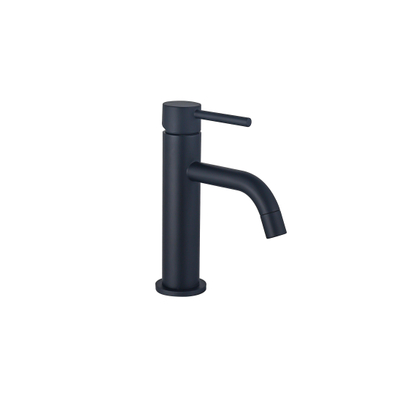 Fortifura Calvi Slim wastafelkraan - opbouw - 1-gats - voorsprong 11.9cm - mat zwart