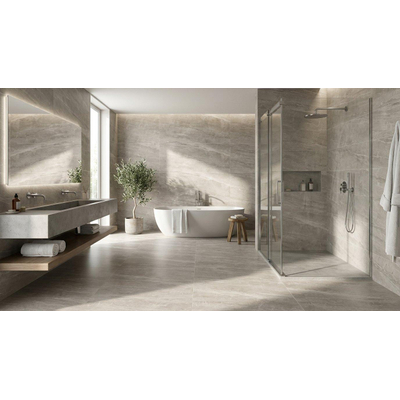 ÉCHANTILLON Terravito Codoro carreau mural et de sol - 30x60cm - 9mm - Rectangle - rectifié - Aspect marbre - Taupe mat