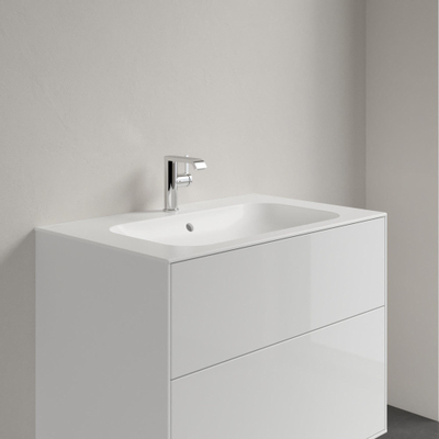 Villeroy & Boch Finion Lavabo pour meuble 80x50cm 1 trou de robinet avec trop-plein caché Ceramic+ stone white