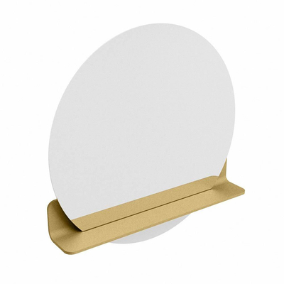 Mondiaz SPOT Miroir de salle de bain - rond 70cm - plan de miroir - couleur Oro