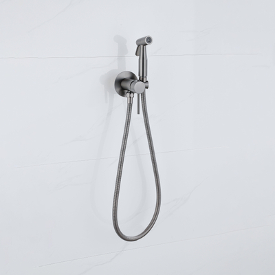Fortifura Calvi Mengkraan Bidet - met handdouchehouder - gunmetal (antraciet)