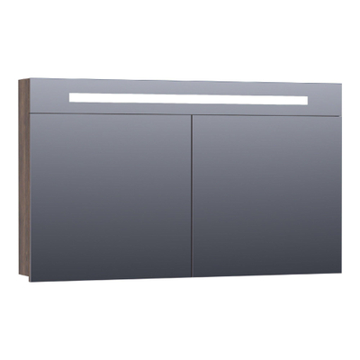 BRAUER Promise spiegelkast – 119x70x15 cm – directe LED – Grove (noten)